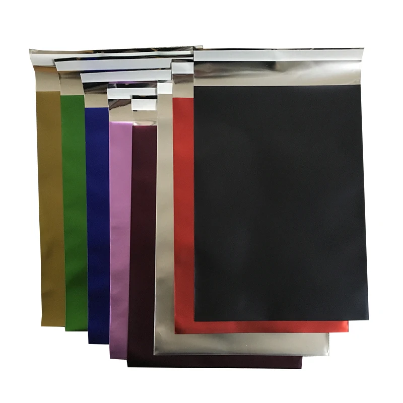 Metallic Colored Foil Shipping Envelope C3, C4, C5, C6 Size Packaging Poly Mailer Bag