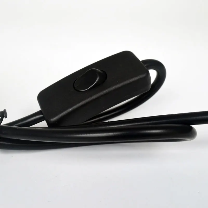 1.8m 2-Core-Power-Supply-Cable Lamp-Connector Power-Controller  Extension LED-Test-Light-Wire Button-Switch EU-Plug  220V 110V