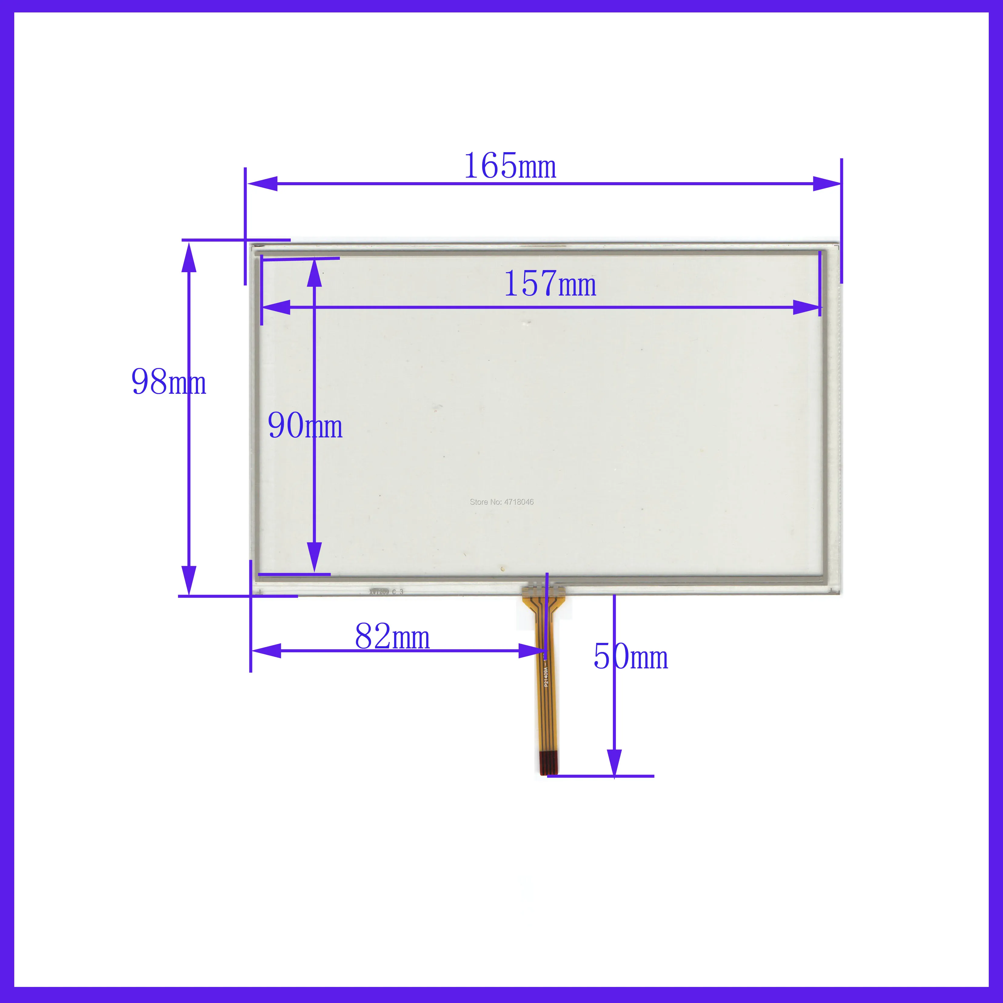 

ZhiYuSun wholesale 5PCS/LOT XWT209 165*98mm 7inch 4lines resistance screen for car DVD redio this is compatible 165*98