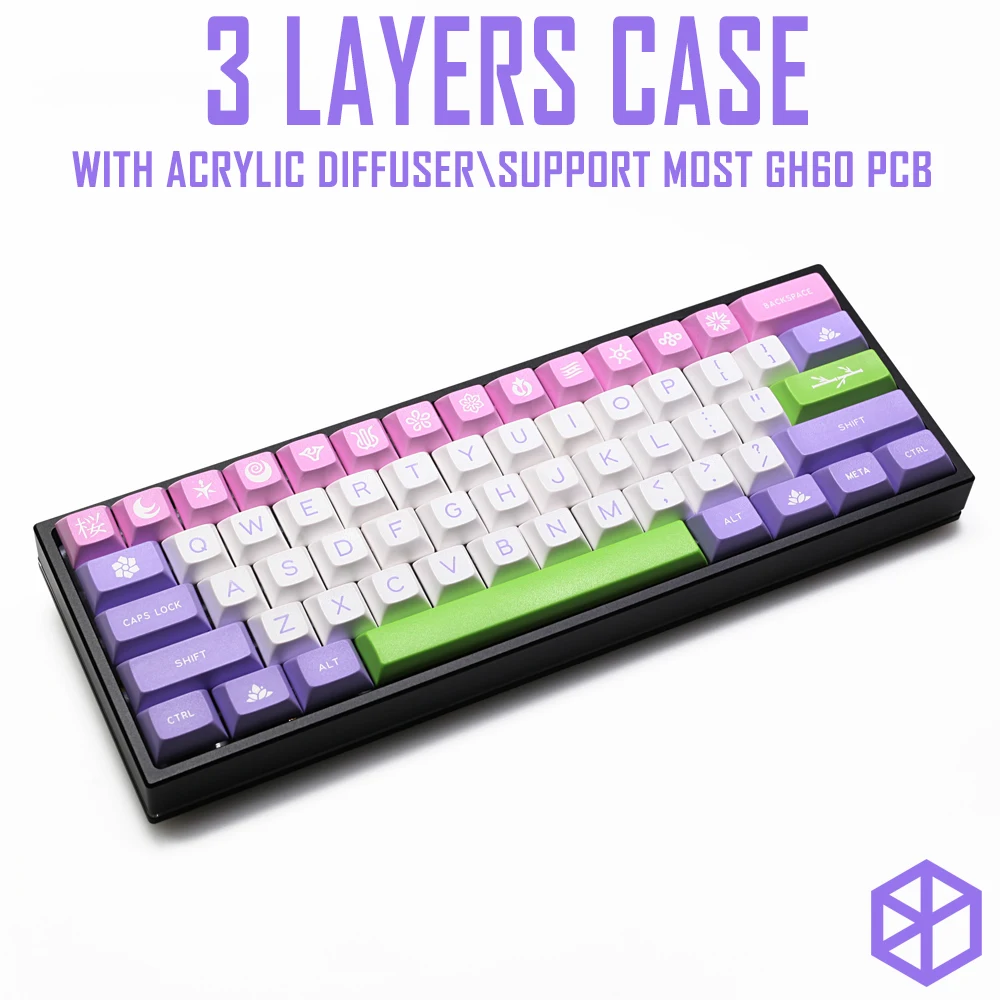 アルマイトアルミケース xd60 ため xd64 60% カスタムキーボード