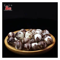 20PCS Natural Palm Fruit bead Hand-carved lotus beads flowers beads for jewelry making Yoga bracelet necklace bodhi DIY beads