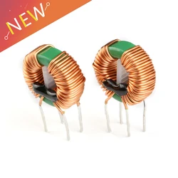 2pcs 5MH 4A Annular Common Mode Filter Inductor 0.6 Wire Choke Ring Inductance 14*9*5mm