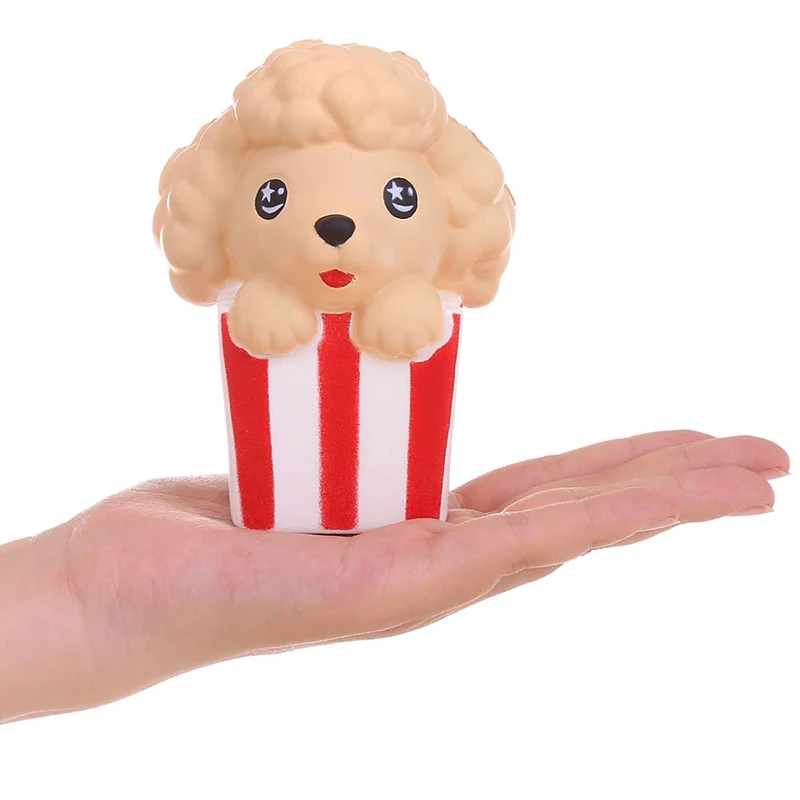 Toys 2019 Cute Popcorn Dog Squishy Slow Rising Scented Soft Squeeze Toy Stress Relief Original Package Funny for Kid Gift Toy