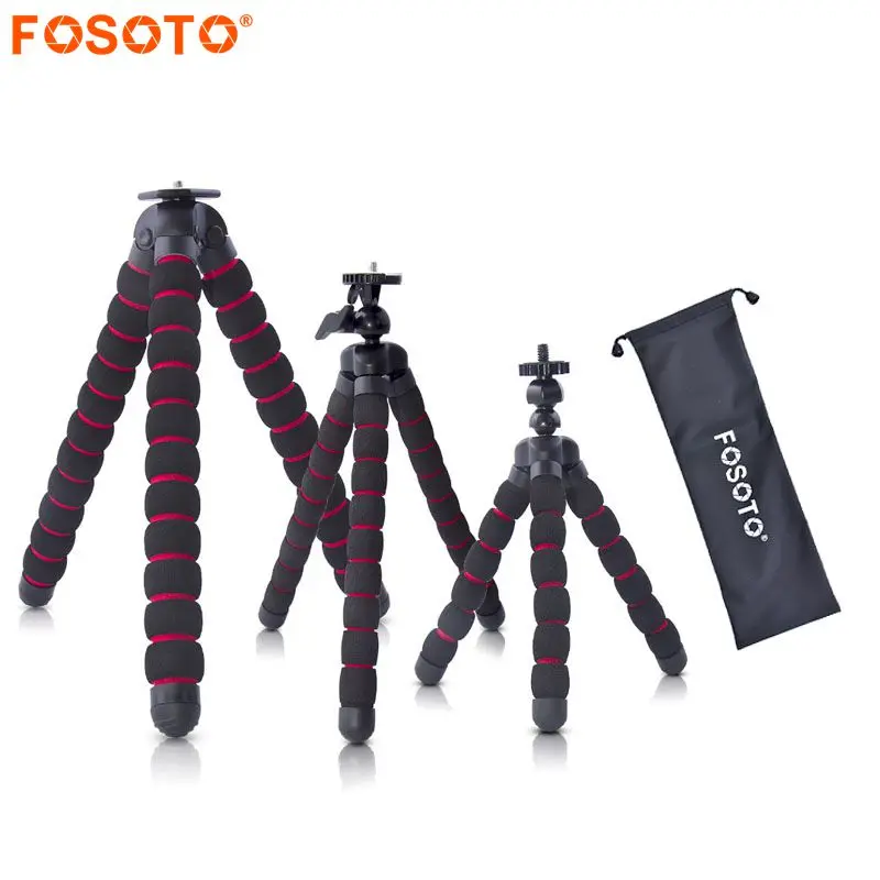 fosoto Octopus Tripods Stand Spider Flexible Mobile Mini Camera Tripod Gorillapod For Phone GoPro Canon Nikon Sony DSLR Camera