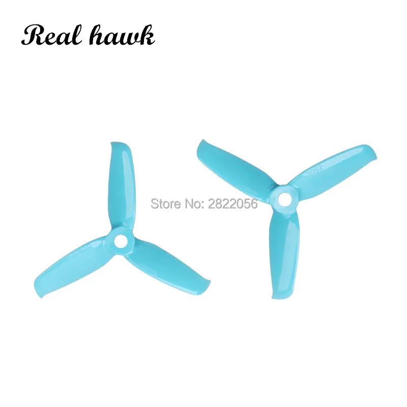 2pair 6 colors Gemfan 3052 3.0x5.2 FPV PC 3 propeller Prop Blade CW CCW shaft through the machine more special motor 1306-1806