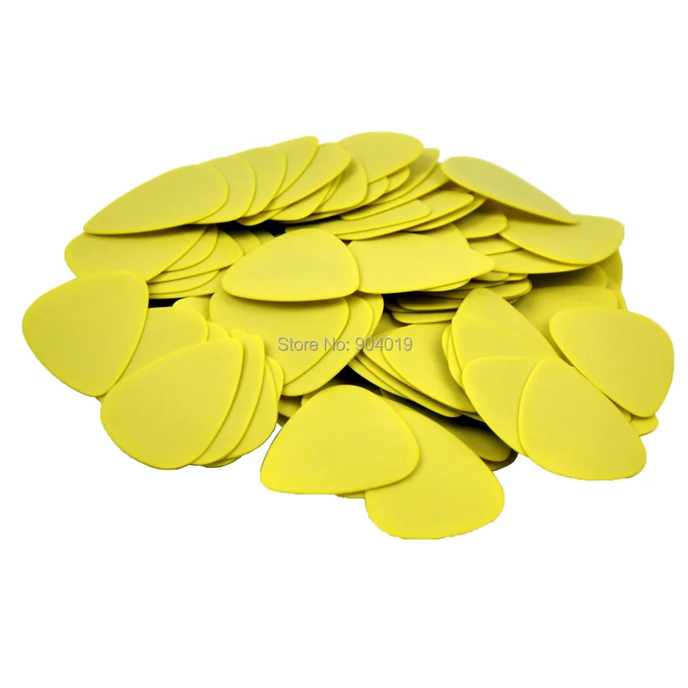 100pcs Medium 0.71mm 351 Delrin Guitar Picks Plectrums Yellow