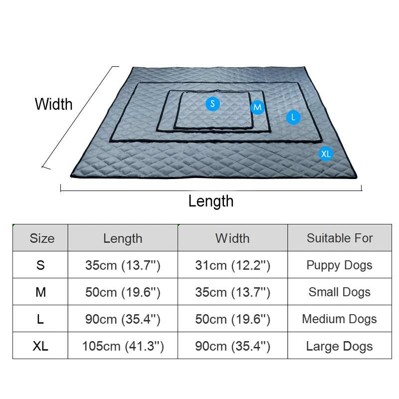 YUDODO Car Covers For Animals Summer Cooling Dog Bed Mat Multifunction Waterproof Pad Pet Sleeping Cushion Dogs House Mats