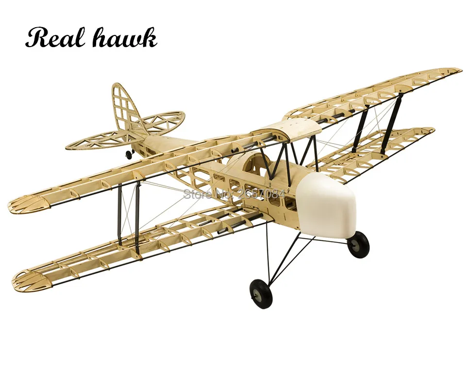 

RC AirPlanes Laser Cut Balsa Wood Airplane Kit New TigerMoth DH-82 Frame without Cover Model Building Kit