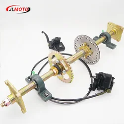 710mm M8*4 Wheel Hub Rear Axle Assy With 428# 37T Sprocket 160mm Disc Brake Fit For 50 110CC ELECTRIC ATV Quad Buggy Bike Parts