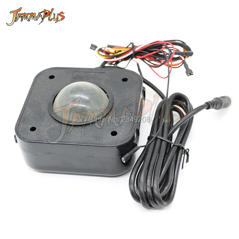 Illuminated 4.5cm Round LED Arcade Trackball Mouse PS/2 PCB Connector For Arcade Game