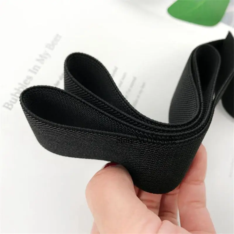 38mm Double-Sided Thickened Twill Elastic Belt 4 Meters Trousers Skirt Waistband Elastic Belt Garment Accessories Rubber Band