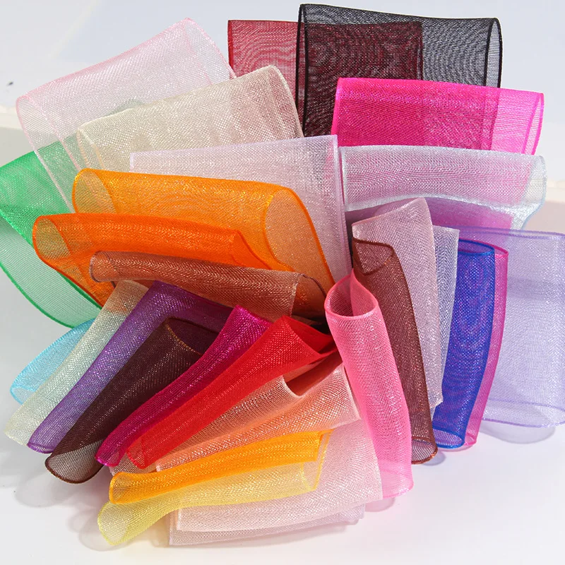 27 Colors Choose (10 Meters/Lot) 3/4\'\'(20mm) Broadside Organza Ribbons Wholesale Gift Wrapping Decoration Ribbons