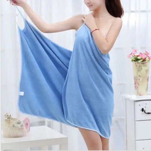 US Creative Bath Wearable Towel Dress Girls Women Lady Fast Drying Beach Spa