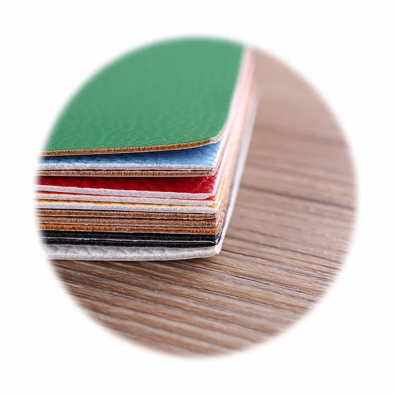 PGY Leather Patch Stickers Self Adhesive Trim Allowance Cloth Mending Hole Applique Brown Cushion sofa Skin Bed Shoe Parches