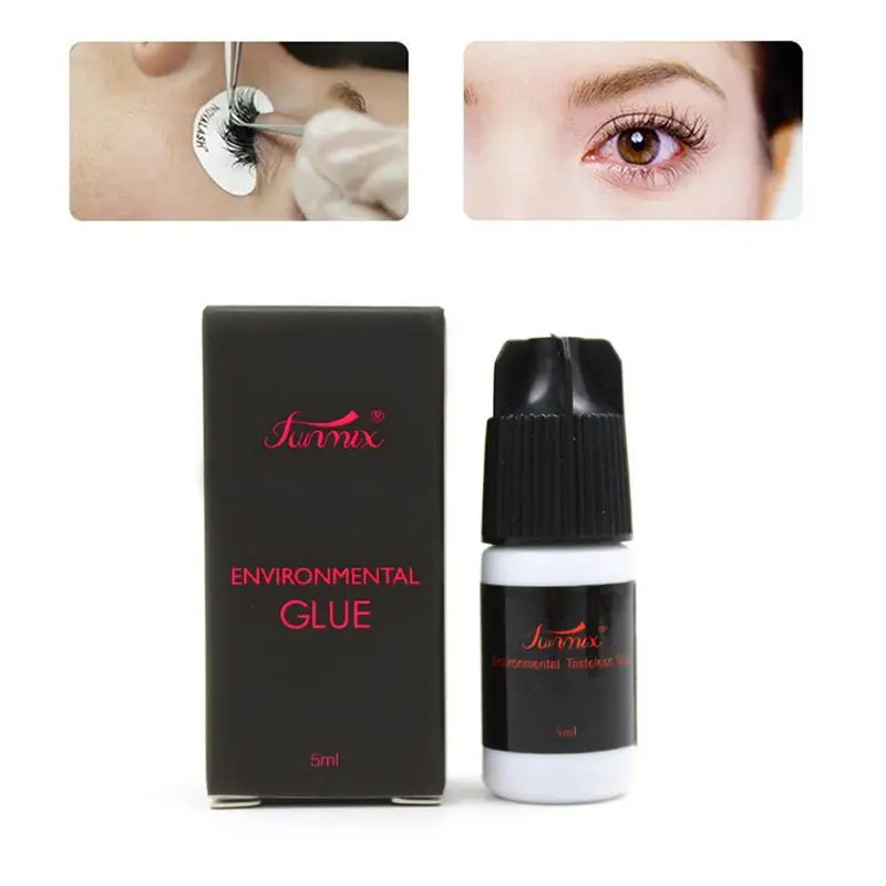 Colle à séchage rapide pour faux cils, sans odeur, sans irritation, maquillage durable, imperméable, extension de cils, adhésif noir, collant de bain