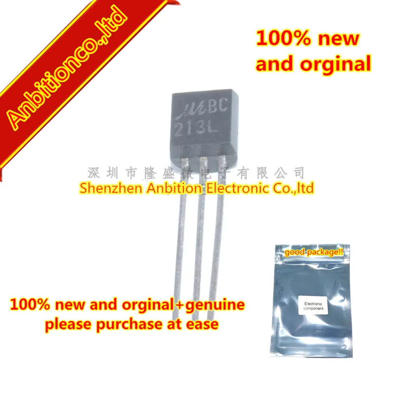 50 pz 100% nuovo e originale TO-92 BC213 BC213L MOC Amlifier Transistor (PNP) in magazzino