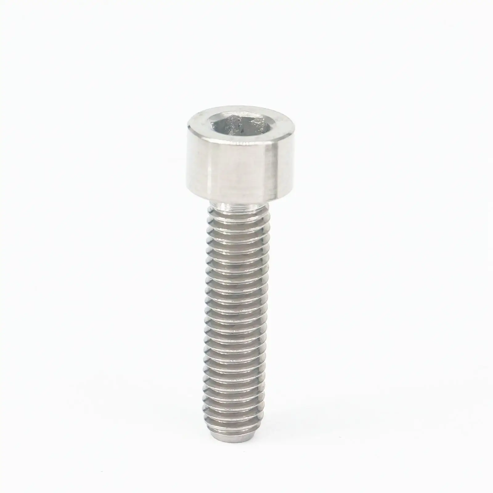 (2) M6 x 25mm Original Color TC4 GR5 Titanium Alloy Allen Hex Screw Column Head Bolts For Bicycle