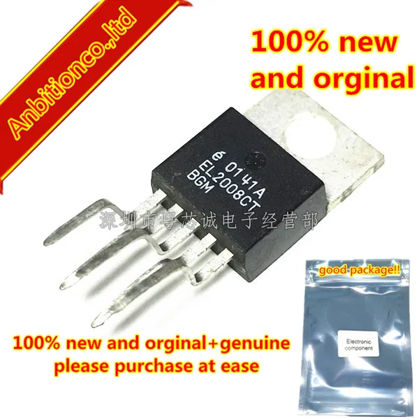 

10pcs 100% new and orginal EL2008CT MIDDLE POWER SUPERTUBE BUFFER AMPLIFIER TRIode CHIP TO220-5 in stock