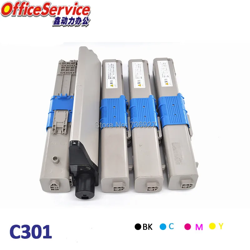 Восстановленный тонер-картридж C301 C321, совместимый с принтерами OKI C301 C321 MC332 MC342