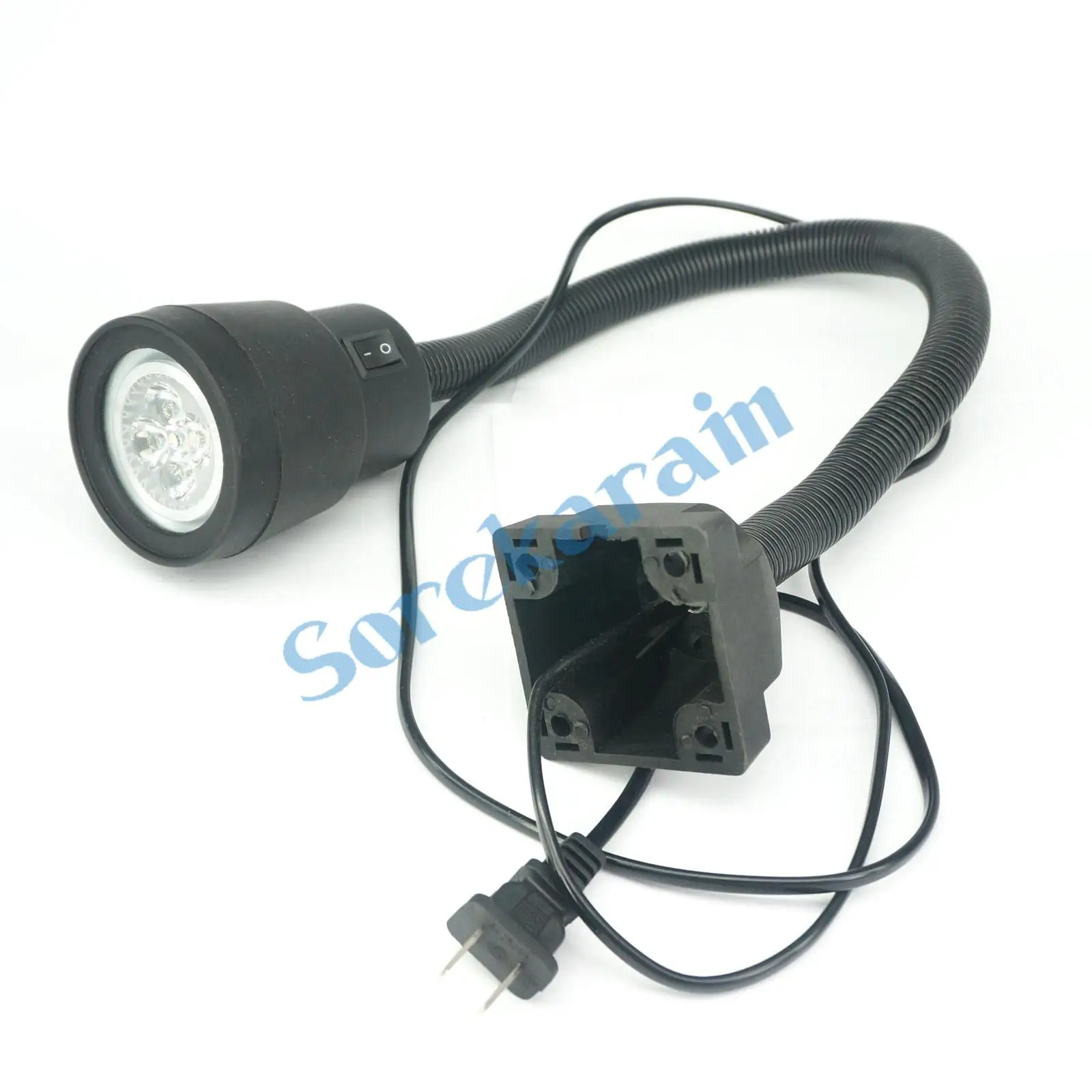 12/24/36/220V 3/4/5/6/9W LED Lamp CNC Mill Lathe Industrial Machine Tool Lights Screw Fix Resin Plastic and Metal Hose