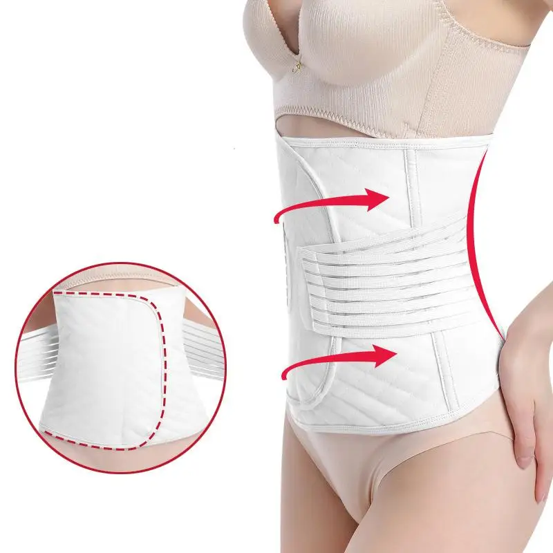 Postpartum Bandage Belly Band Maternity Pregnancy Women Waist Support belly belt Body Shapers layers Belt Abdomen White