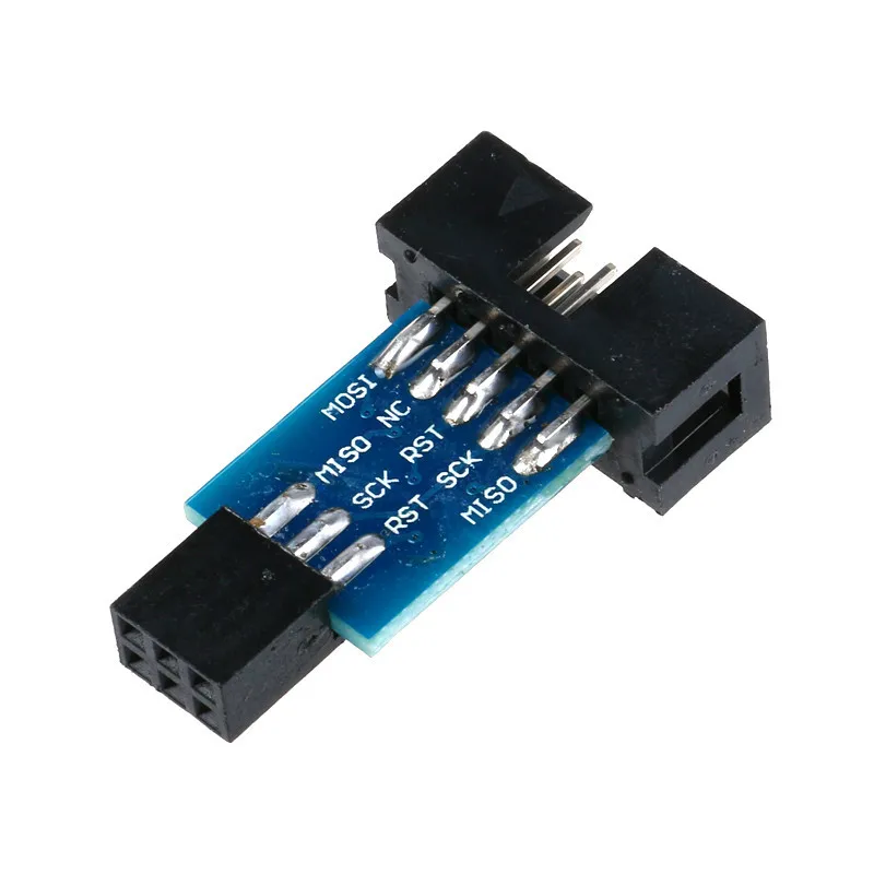 2PCS PCS 10 Pin To 6 Pin Adapter Board Connector For Arduino ISP Interface Converter AVR AVRISP USBASP STK500 Standard