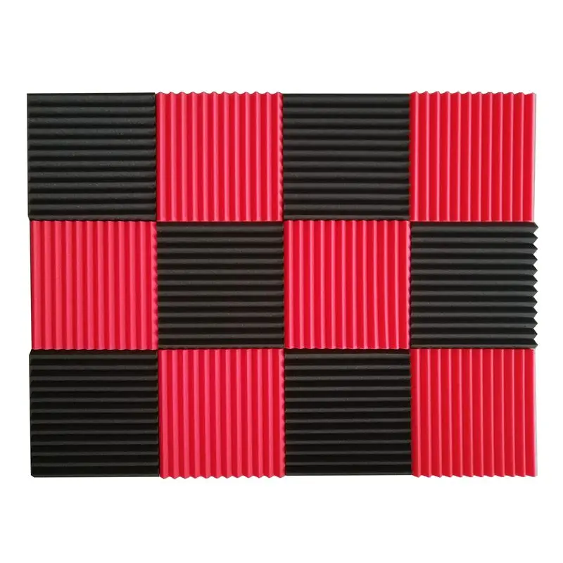 New 12 Pcs Acoustic Panels Soundproofing Foam Acoustic Tiles Studio Foam Sound Wedges 1inch X 12 inch X 12 inch