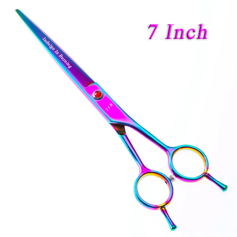 Professional Pet Dog Grooming Scissors 7 Inch Hair Cutting Shears Multicolor Style Left Hand or Right Hand General