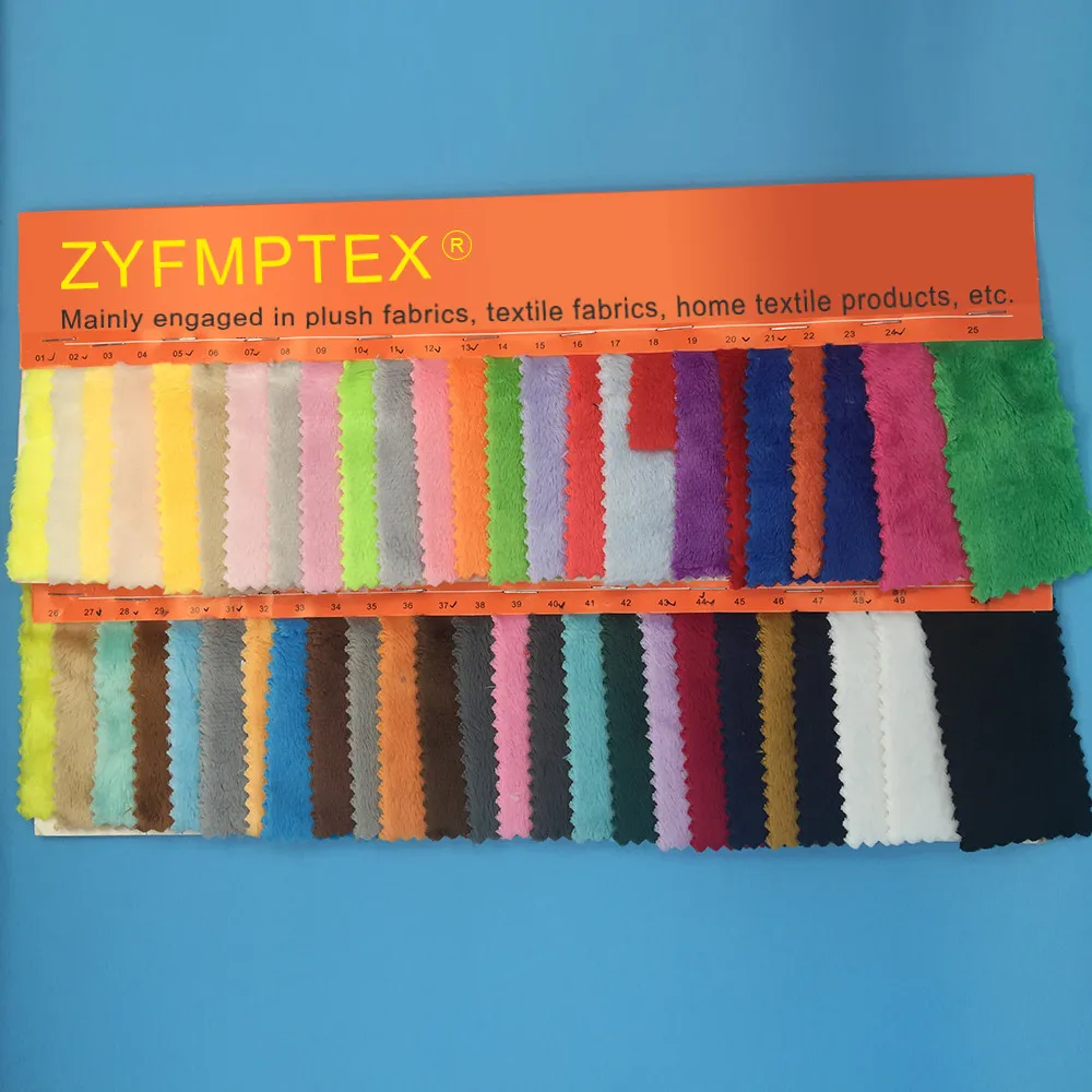 ZYFMPTEX New Arrival 5mm Pile 150x50cm/80cm/100cm Minky Plush Fabric For DIY Sewing Patchwork100% Polyester Telas Velvet Fabric