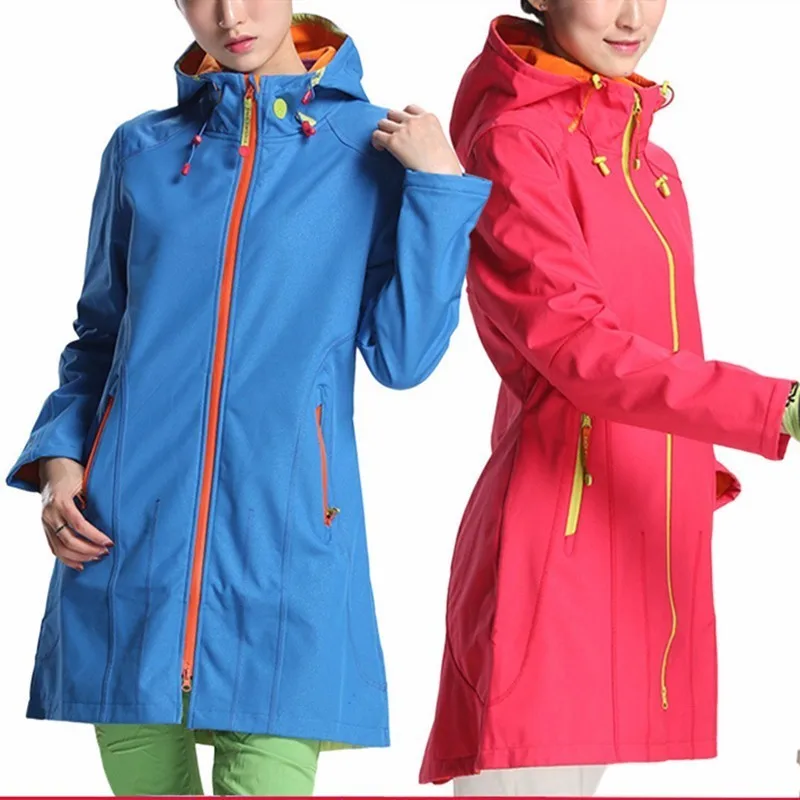 Women's Waterproof Windbreaker Jacket Softshell Coat Spring Winter Outdoors Hiking Climbing Camping Riding Clothes SoftShell