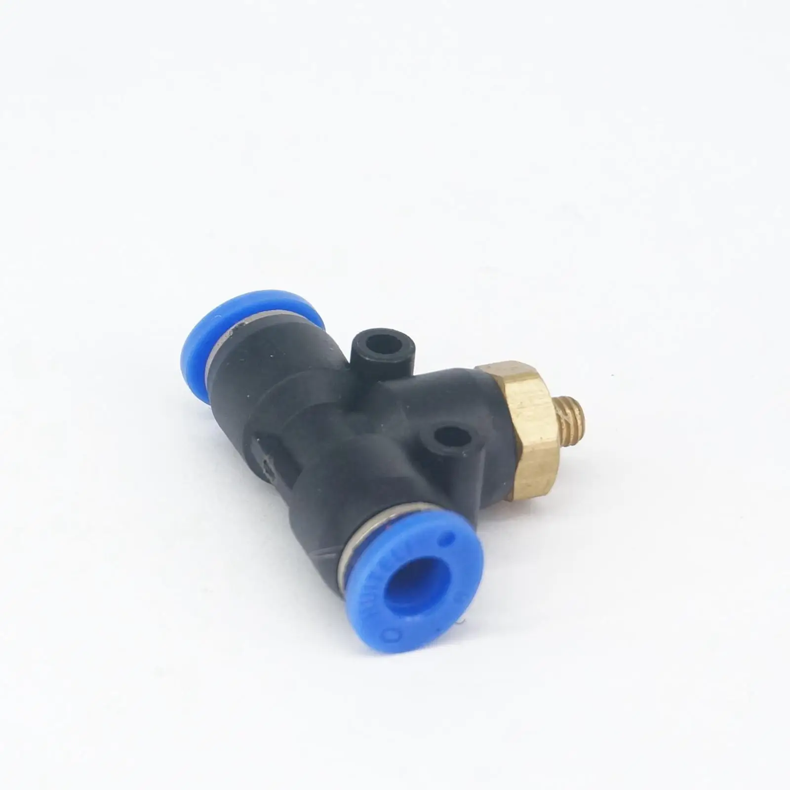 M5x0.8mm ชาย-Fit 6mm OD หลอด PU PNEUMATIC TEE 3 WAY PUSH In Connector QUICK RELEASE Air FITTING 0.8 MPa