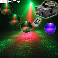 Blue Led R&G 3 LENS Laser 16 Christmas Patterns Projector Club Party Bar DJ Holiday Light Disco Dance Party Stage Lights T27D4