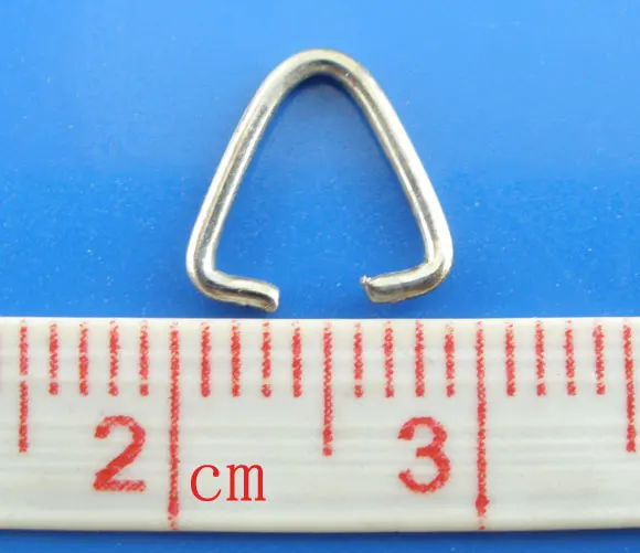DoreenBeads-حلقات القفز على شكل مثلث ، 500 قطعة ، 9 × 9 مللي متر (B03299) ييوو