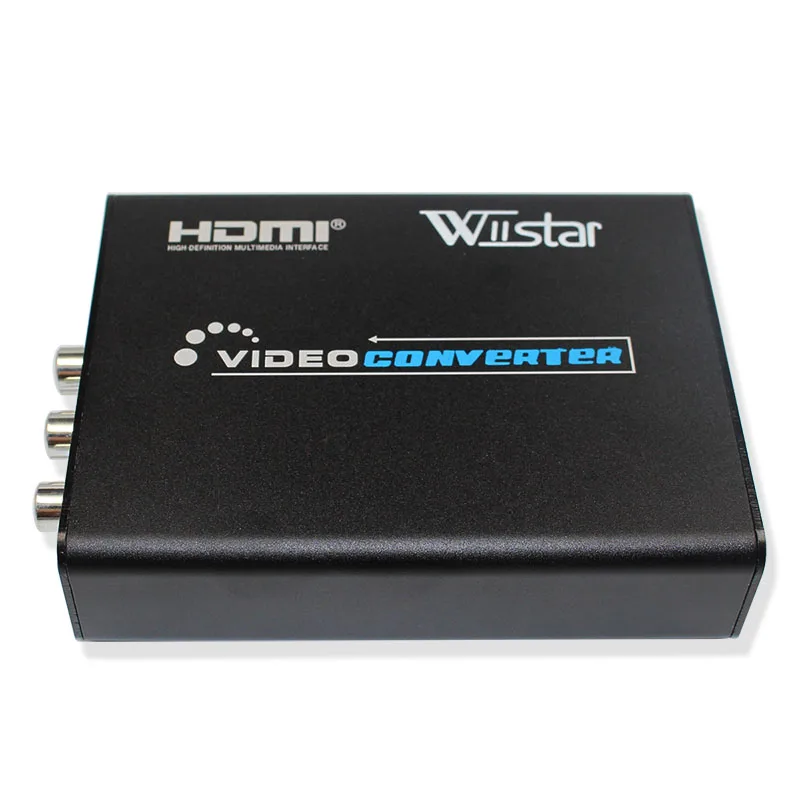 Wiistar HDMI TO AV S-Video CVBS Converter Audio HDMI to S VIDEO+ Composite S VIDEO Switcher Adaptor Upscaler HD 3RCA for TV PC