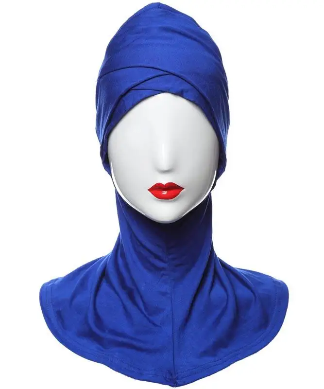 Capa de algodão modal suave muçulmana para mulheres, cobertura completa, gorro ósseo, pescoço hijab, amira, ramadã islâmico, lenço ninja, turbante