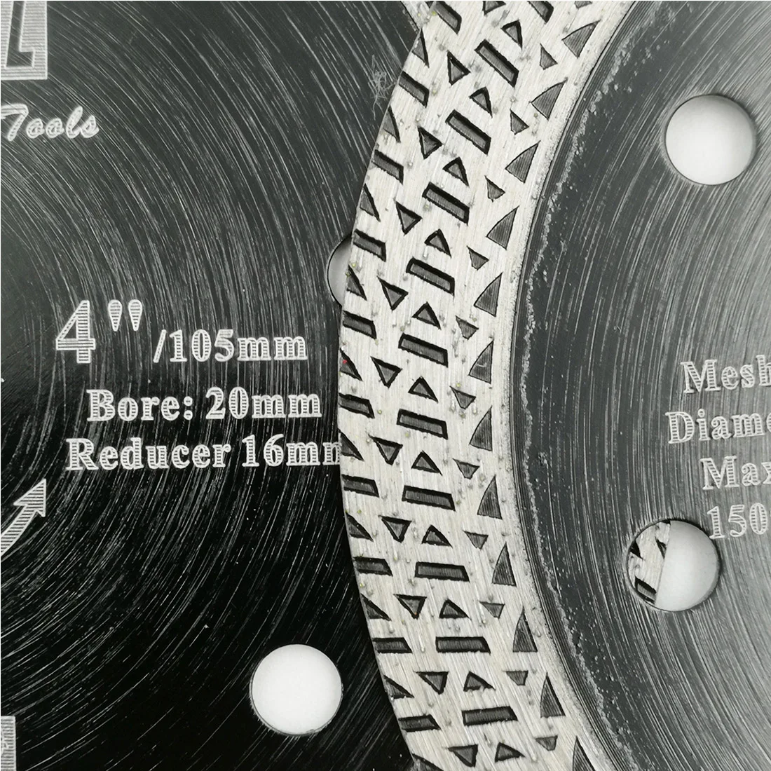 DIATOOL 2/5pcs Hot pressed sintered Cutting Disc Mesh Turbo Wheel Diamond Saw blade for Tile Marble Dry Wet 105MM 115mm 125mm