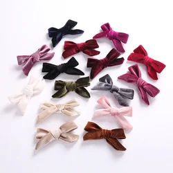 1pc Kids Velvet Bows Clip Hairpinss For Women  Autumn and Winter, Schoolgirls Hair Accessories Lovely Bow Hair Barrettes