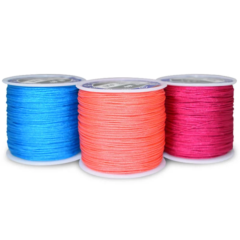 

Wholesale Nylon Cord 0.8mm 45Yard Chinese Knotting Macrame Thread String DIY Beading Braided Bracelet Jewelry Making 33colors