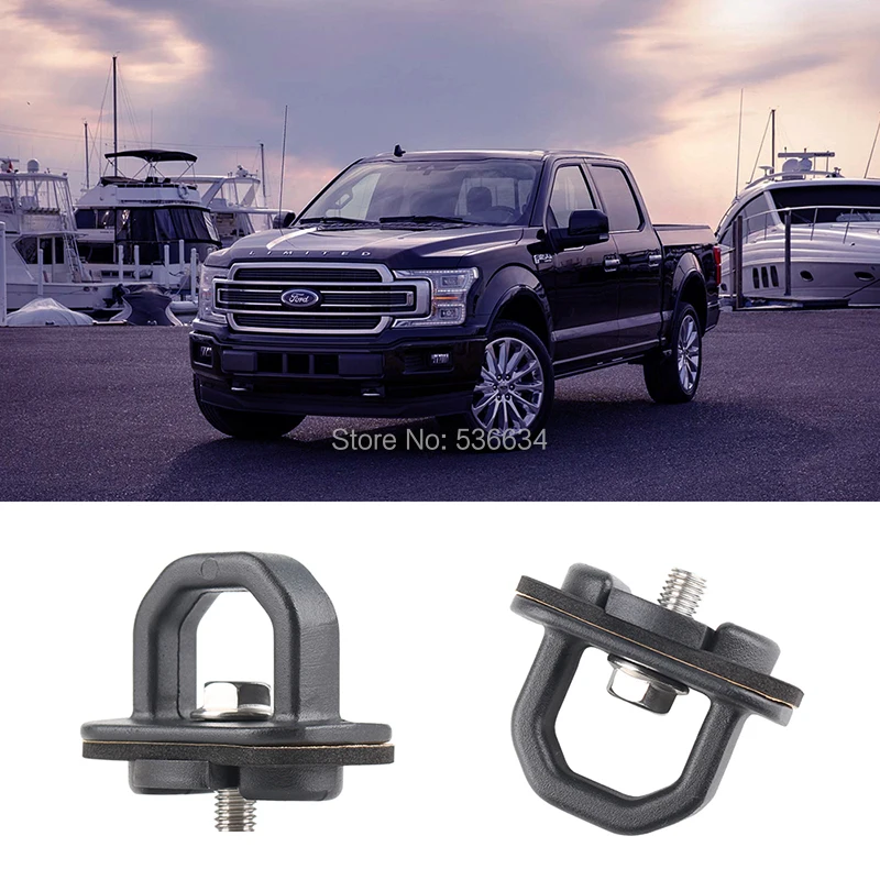 4PCS High Quality Deck Ring Rope Ring Trailer Acceaasary Car Tie Down Anchors For Pickup 2007-2018 Chevy Silverado/GMC