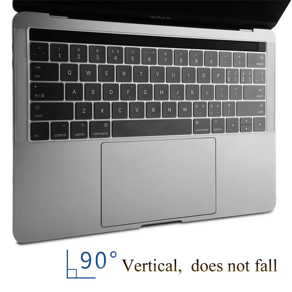 WIWU US Layout Laptop Keyboard Cover for MacBook Pro 16 2023 High Transparency No Letters Waterproof for MacBook Air 13.6 2024