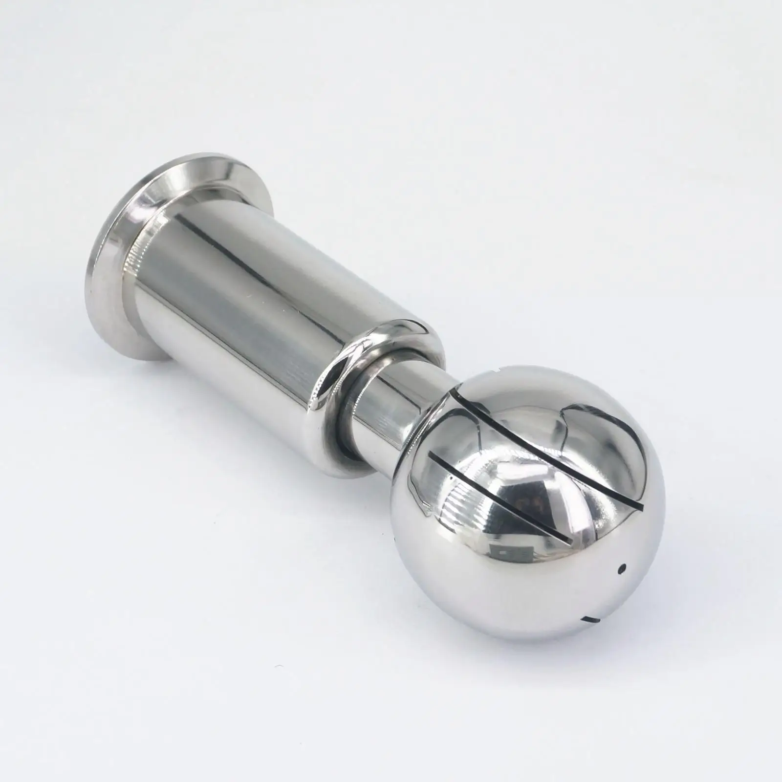 

1.5" Tri Clamp 38x50.5mm Fit Tube O.DxFerrule O.D 304 Stainless Steel Rotary Spray Ball Clamp CIP Tank Cleaning