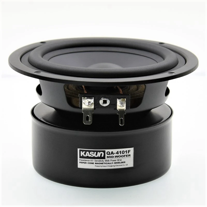 HIFIDIY LIVE HIFI 4.5 inch 4" Midbass Woofer speaker Unit  8OHM 80W Loudspeaker QA-4101F