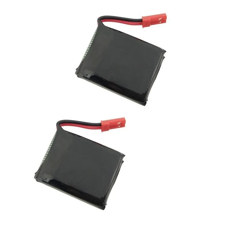 2 قطعة/الوحدة 3.7 V 650 mAh يبو البطارية موصل من نوع جيه إس تي ل X8TW X8T Q1012 Q9 أجهزة الاستقبال عن بعد قطع الغيار