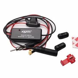 Autoradio FM AM DAB+ amplificatore di segnale antenna Amplificatore 3 in 1 Completamente compatibile con segnali AM FM DAB+ Ampia gamma di frequenza 0~