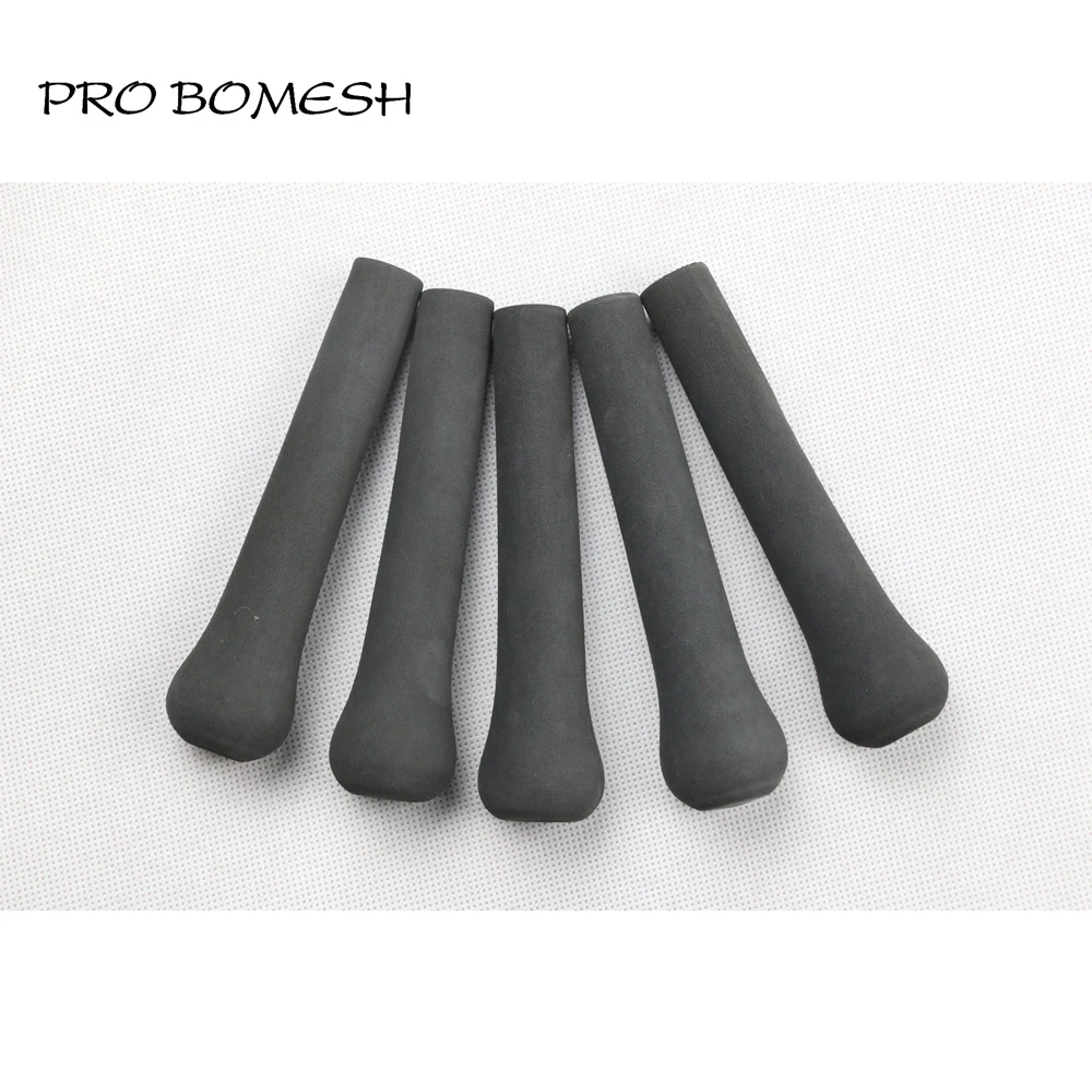 Pro Bomesh 4Pcs/Pack 14cm 6.9g Inner Diam 17mm EVA Rear Grip Split Grip Black DIY Fishing Rod Building Component Repair