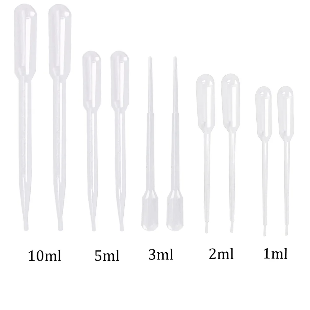 1ml , 2ml , 3ml , 5ml , 10ml  Disposable Plastic Pipette Transparent Laboratory Dropper Pipettes