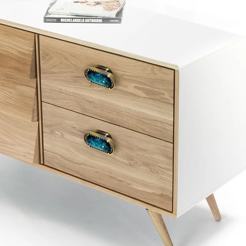 مقبض أثاث عتيق فاخر من البرونز ، مقابض مطبخ أنيقة ، خزانة ، باب ، درج