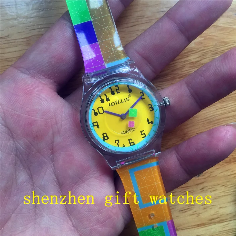 women men high quarlity plastic waterproof wristwatches luxury brand fashion children kids colorful strap cartoon watchstudent