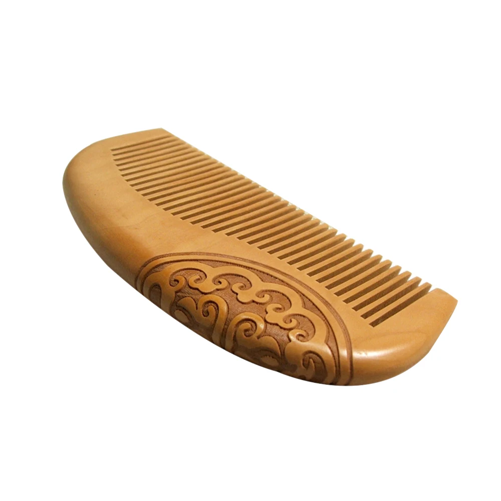 Health Care Salon Styling Hairdressing Tool Hair Brush Peach Wood Combs New Static Natural Massage Hairbrush Comb Pro