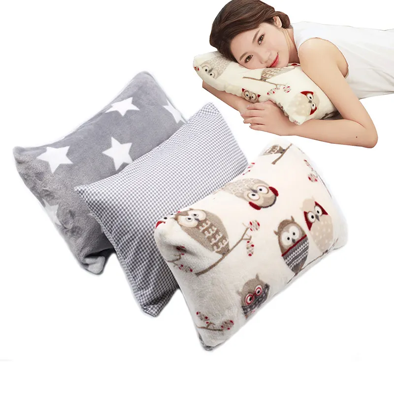 small pillow with pillowcase soft and full core for adult nap rest tiny little sleep pillow send storage bag as gift